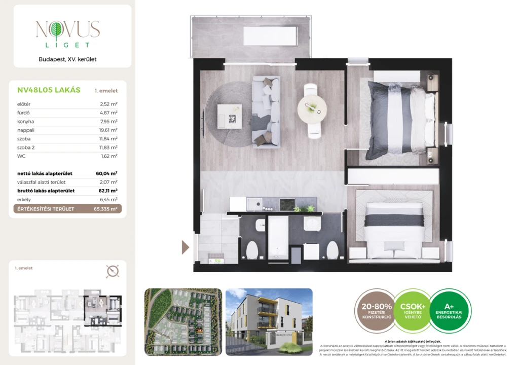 Eladó téglalakás, Budapest XV. kerület, Kékszilva utca 1.