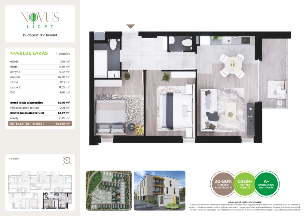 Eladó téglalakás, Budapest XV. kerület, Kékszilva utca 1.