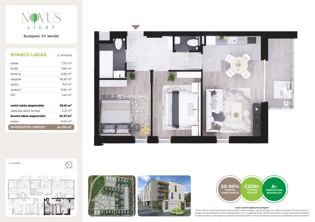 Eladó téglalakás, Budapest XV. kerület, Kékszilva utca 1.