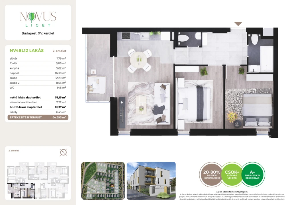 Eladó téglalakás, Budapest XV. kerület, Kékszilva utca 1.