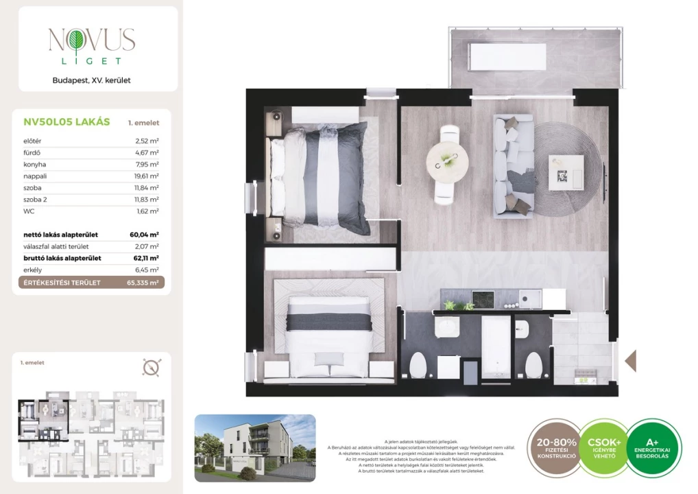 For sale brick flat, Budapest XV. kerület, Kékszilva utca 1.