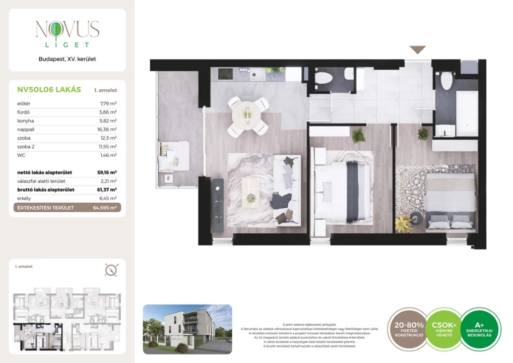 For sale brick flat, Budapest XV. kerület, Kékszilva utca 1.