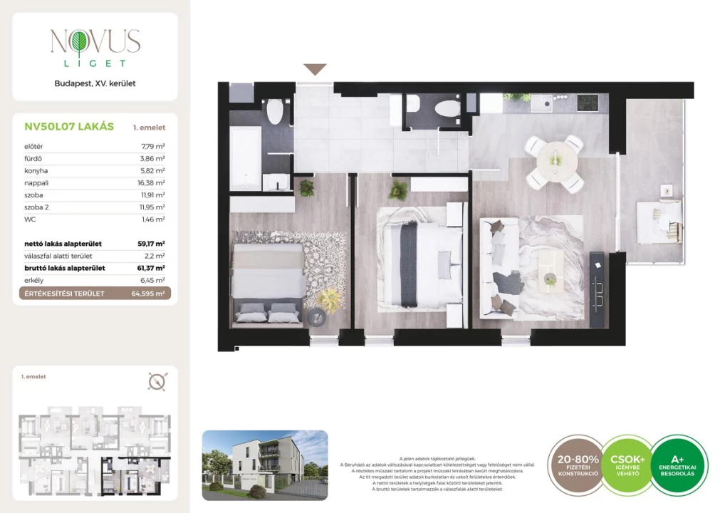 For sale brick flat, Budapest XV. kerület, Kékszilva utca 1.