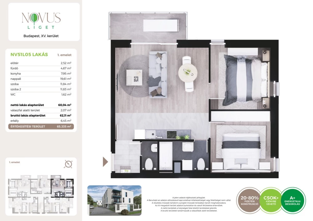 For sale brick flat, Budapest XV. kerület, Kékszilva utca 1.