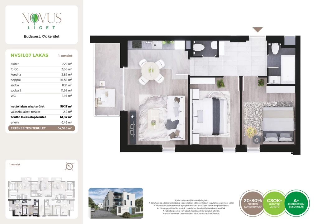 For sale brick flat, Budapest XV. kerület, Kékszilva utca 1.