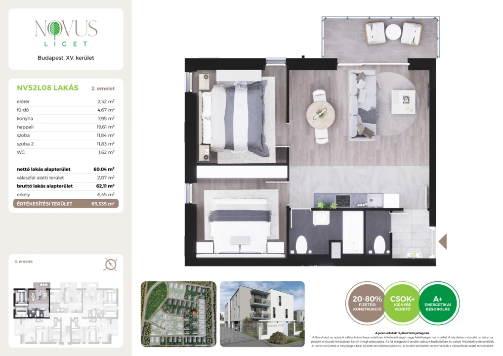 Eladó téglalakás, Budapest XV. kerület, Kékszilva utca 1.