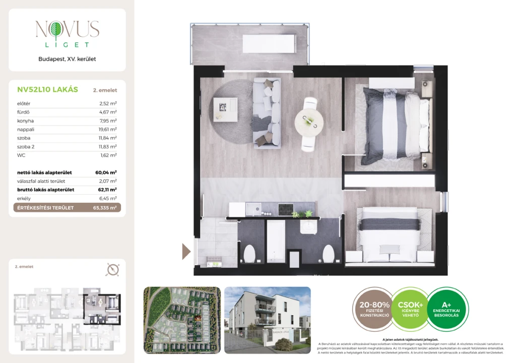 Eladó téglalakás, Budapest XV. kerület, Kékszilva utca 1.