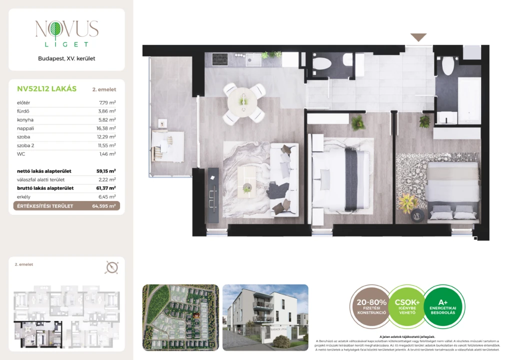 Eladó téglalakás, Budapest XV. kerület, Kékszilva utca 1.