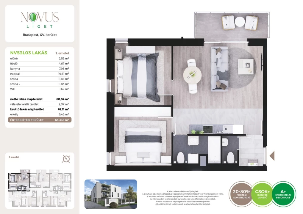 For sale brick flat, Budapest XV. kerület, Kékszilva utca 1.