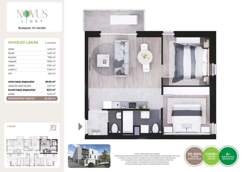 Eladó téglalakás, Budapest XV. kerület, Kékszilva utca 1.