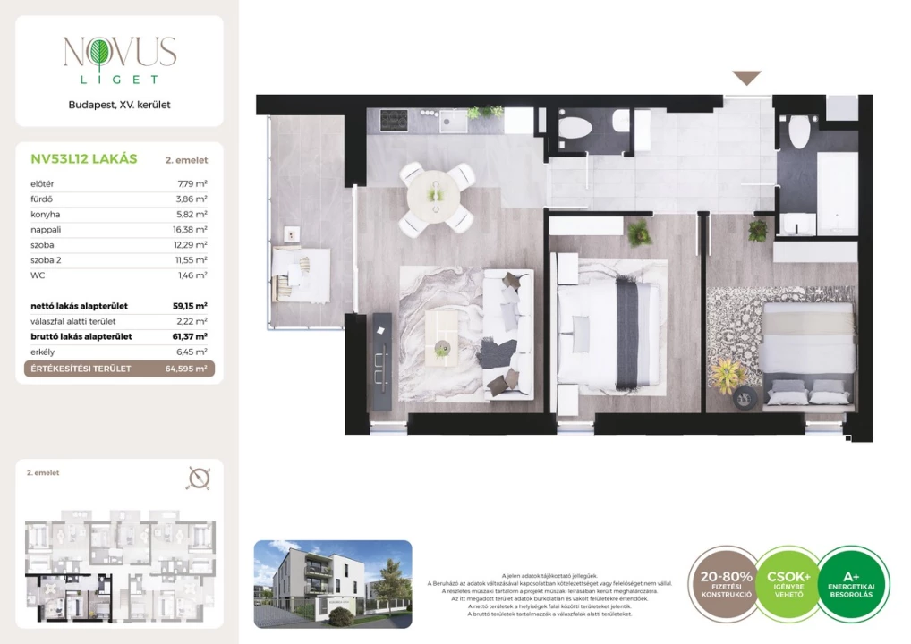 Eladó téglalakás, Budapest XV. kerület, Kékszilva utca 1.