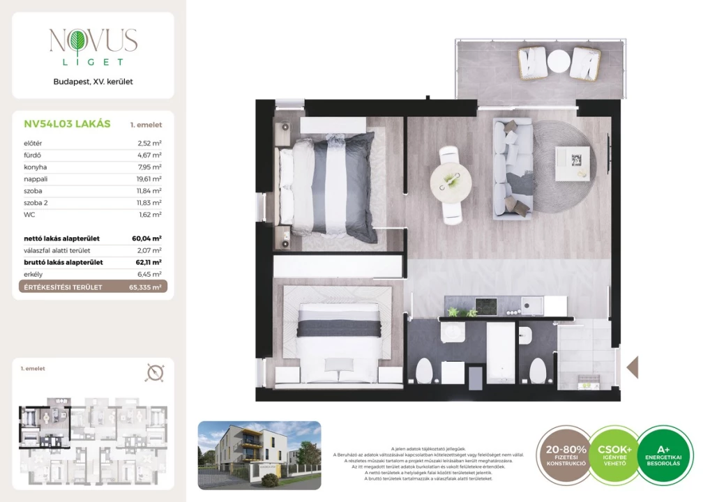 Eladó téglalakás, Budapest XV. kerület, Kékszilva utca 1.