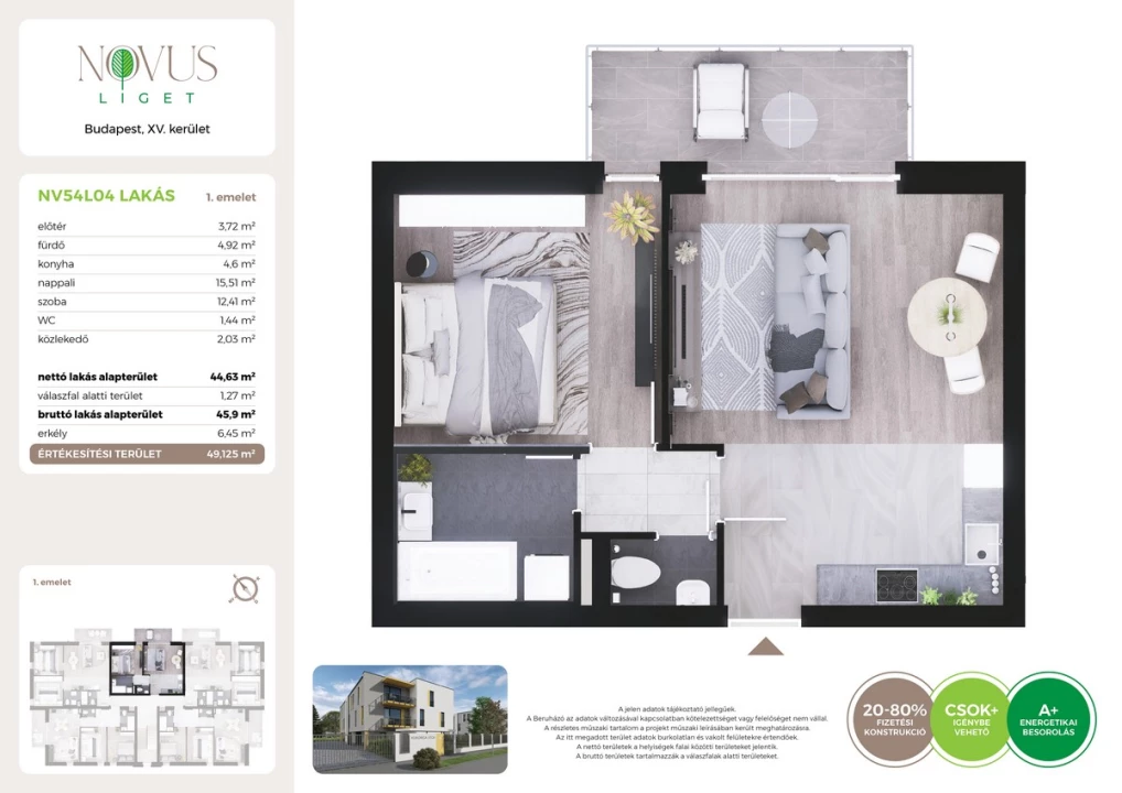 Eladó téglalakás, Budapest XV. kerület, Kékszilva utca 1.