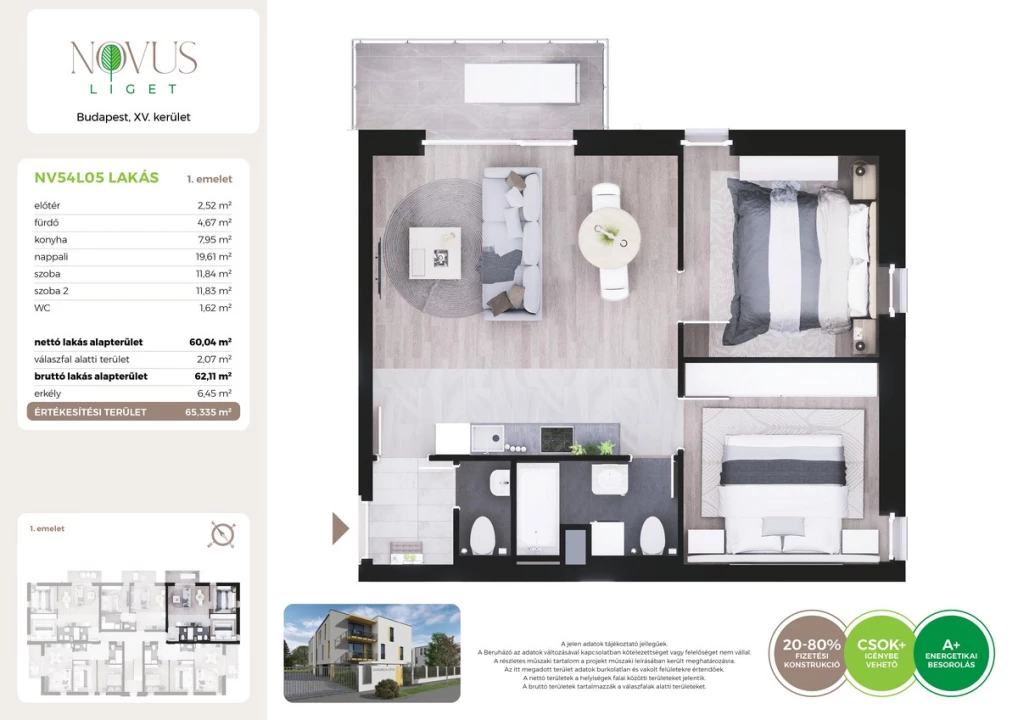 Eladó téglalakás, Budapest XV. kerület, Kékszilva utca 1.