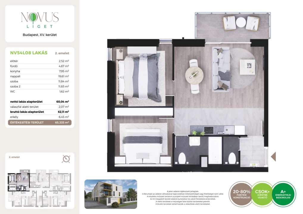 Eladó téglalakás, Budapest XV. kerület, Kékszilva utca 1.