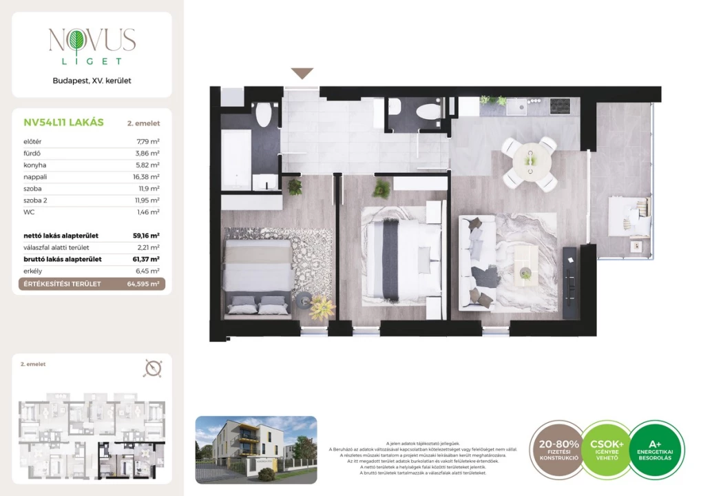 Eladó téglalakás, Budapest XV. kerület, Kékszilva utca 1.