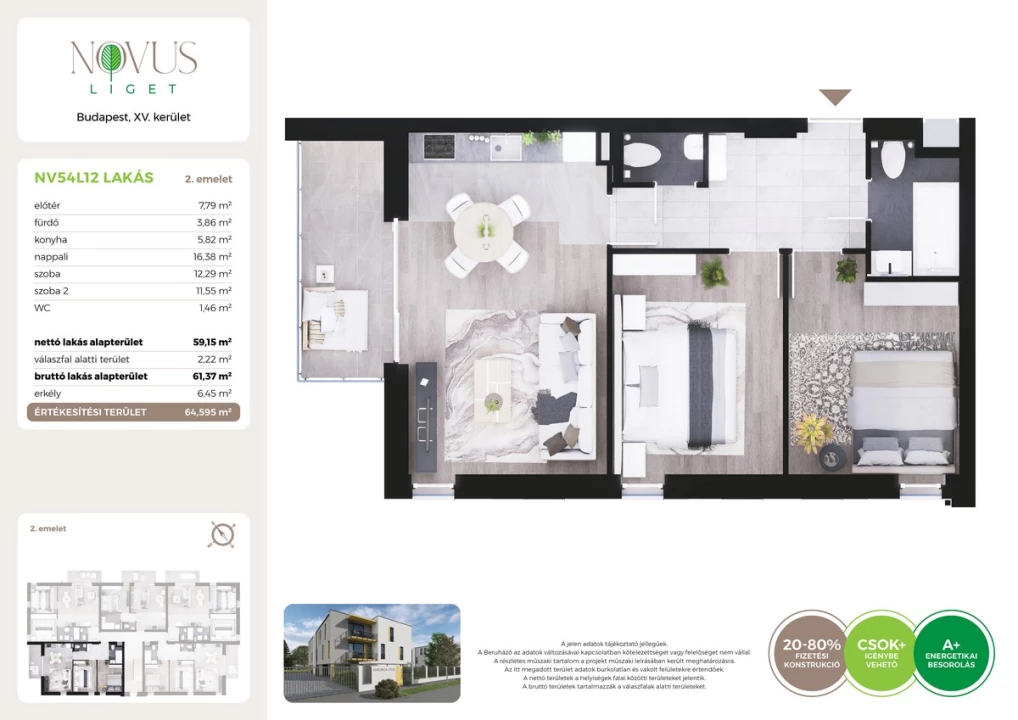 Eladó téglalakás, Budapest XV. kerület, Kékszilva utca 1.