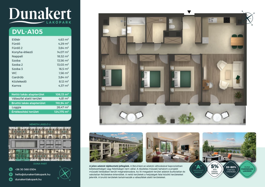 Eladó téglalakás, Vác, Németh László utca 1