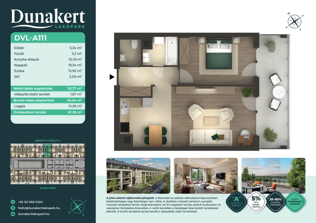 Eladó téglalakás, Vác