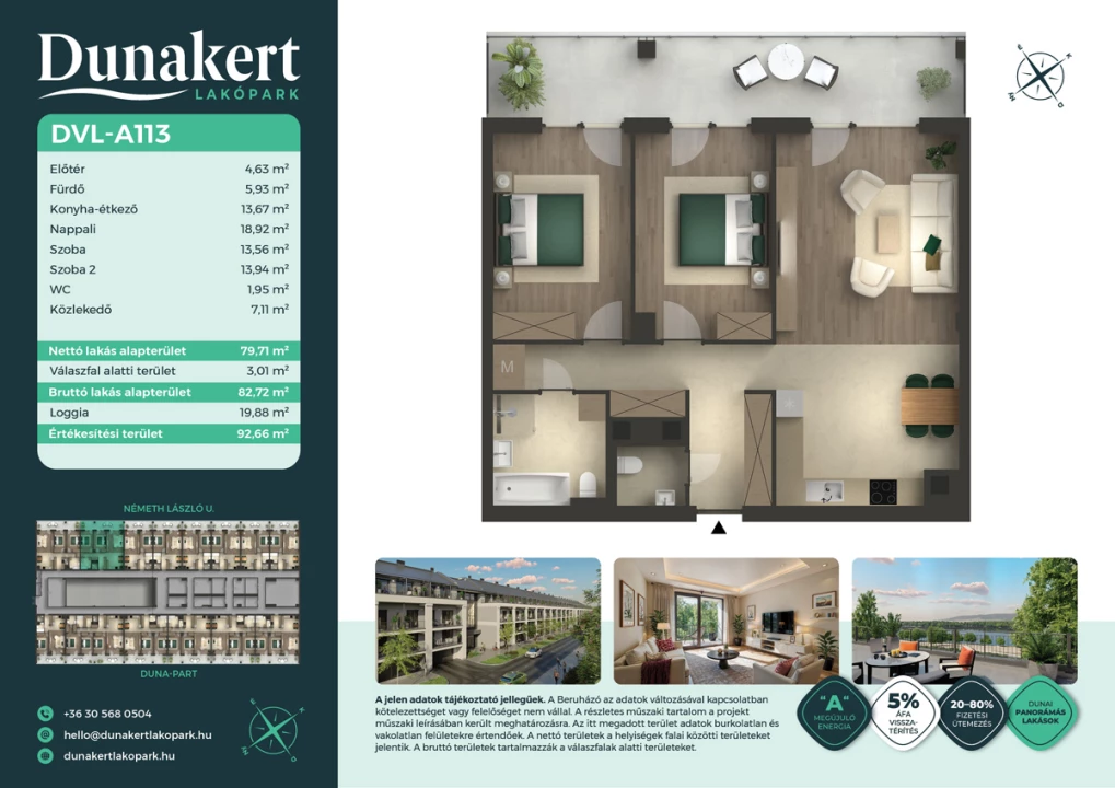 Eladó téglalakás, Vác, Németh László utca 1