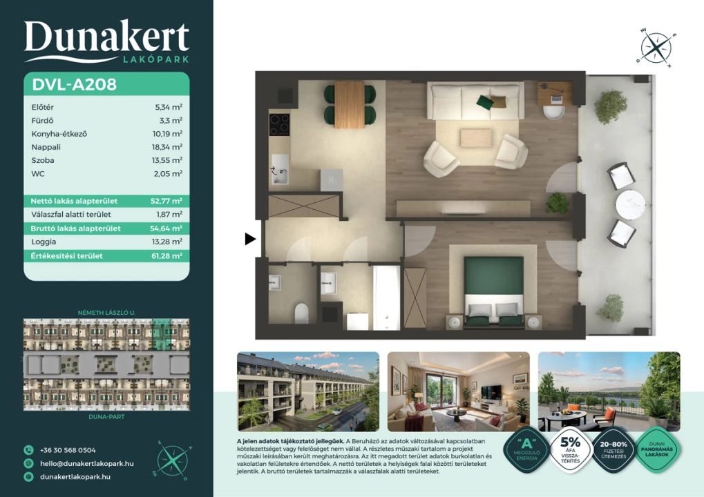 Eladó téglalakás, Vác, Németh László utca 1