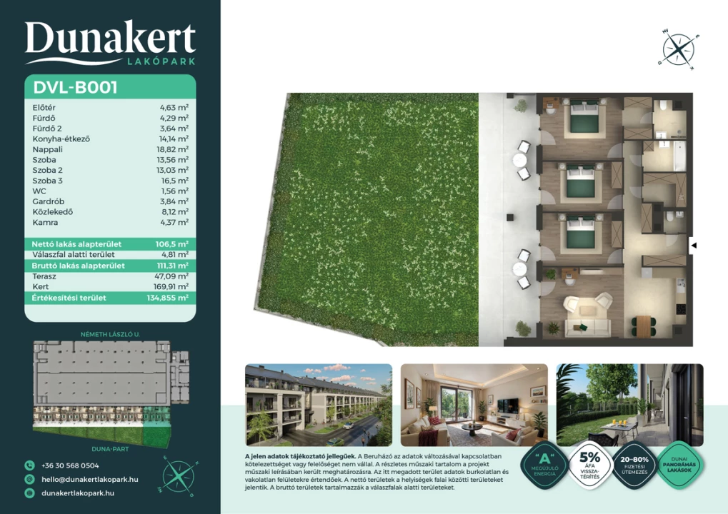 Eladó téglalakás, Vác, Németh László utca 1