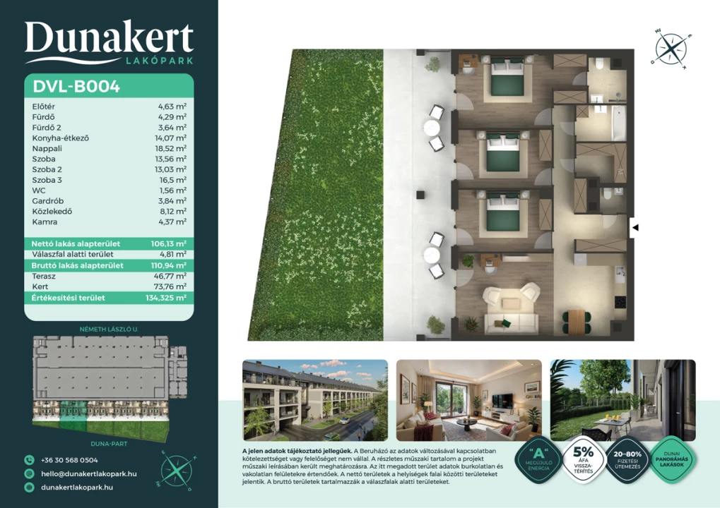 Eladó téglalakás, Vác, Németh László utca 1