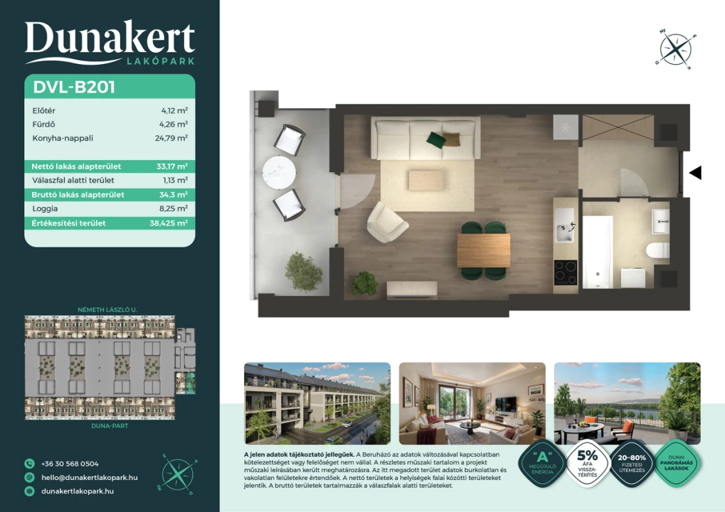 Eladó téglalakás, Vác, Németh László utca 1