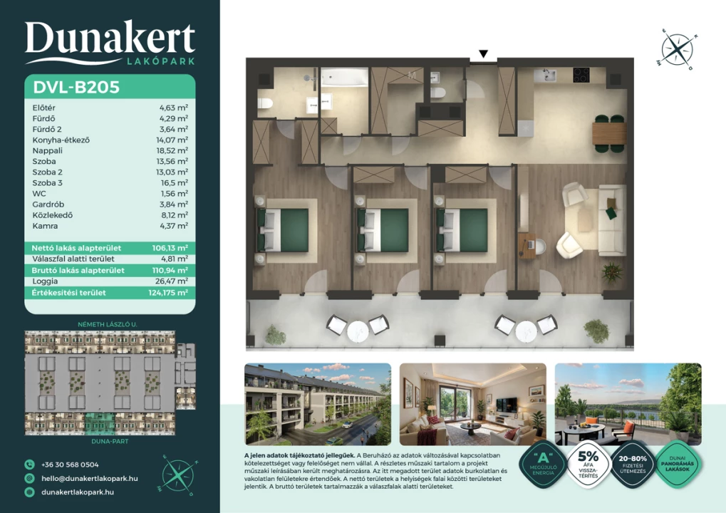 Eladó téglalakás, Vác, Németh László utca 1