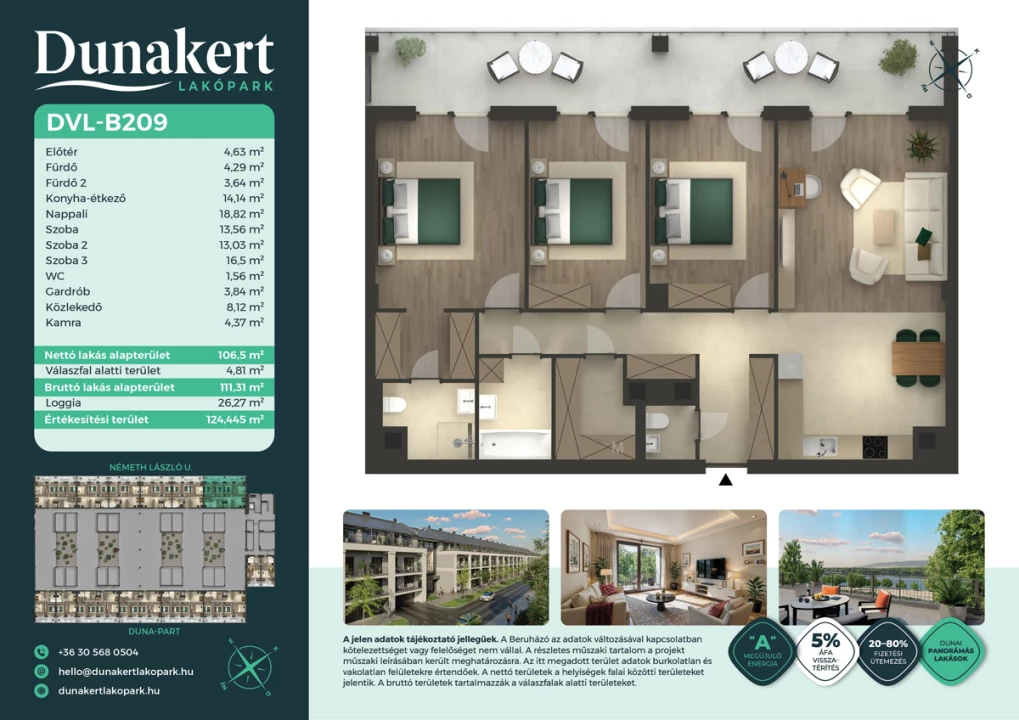 Eladó téglalakás, Vác, Németh László utca 1