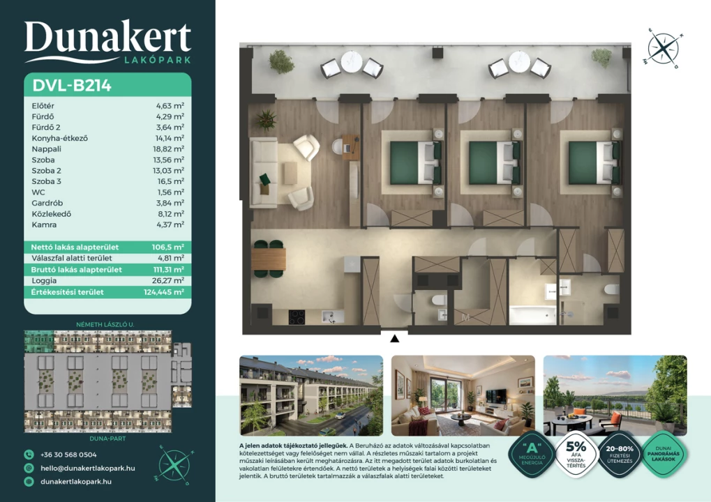 Eladó téglalakás, Vác, Németh László utca 1