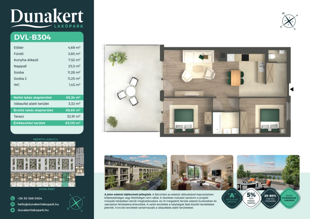 Eladó téglalakás, Vác, Németh László utca 1