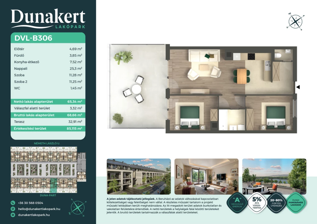 Eladó téglalakás, Vác, Németh László utca 1