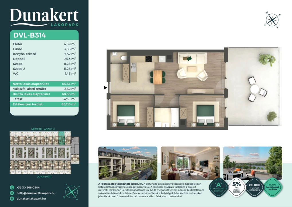 Eladó téglalakás, Vác, Németh László utca 1