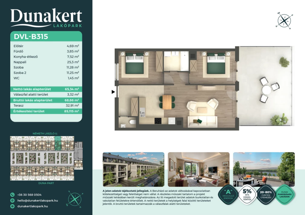 Eladó téglalakás, Vác, Németh László utca 1