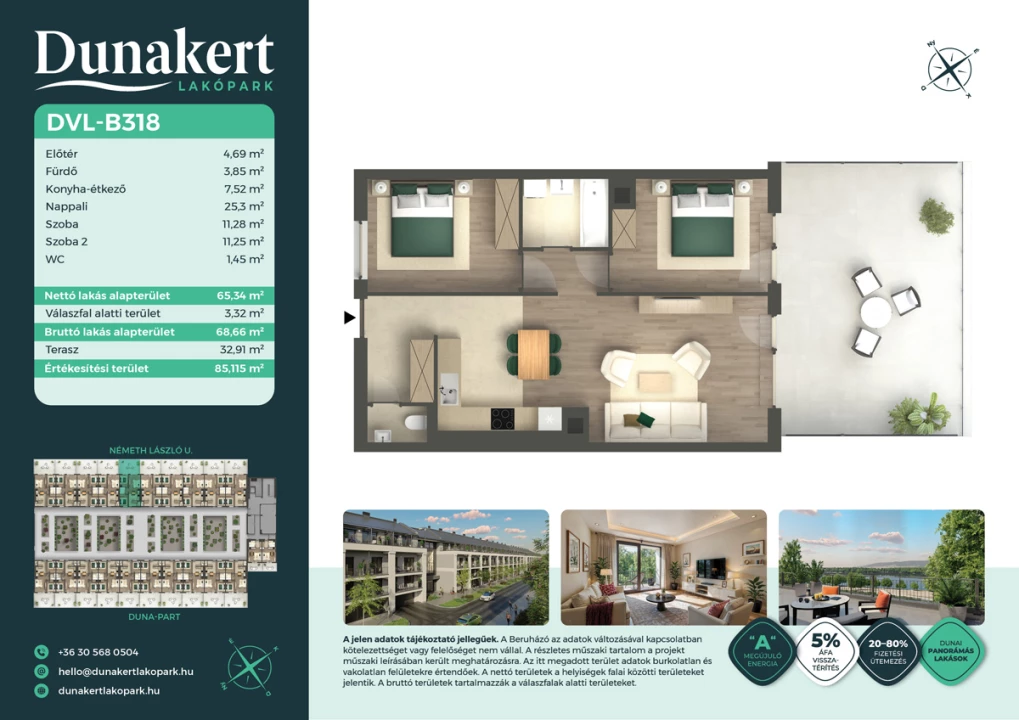 Eladó téglalakás, Vác, Németh László utca 1