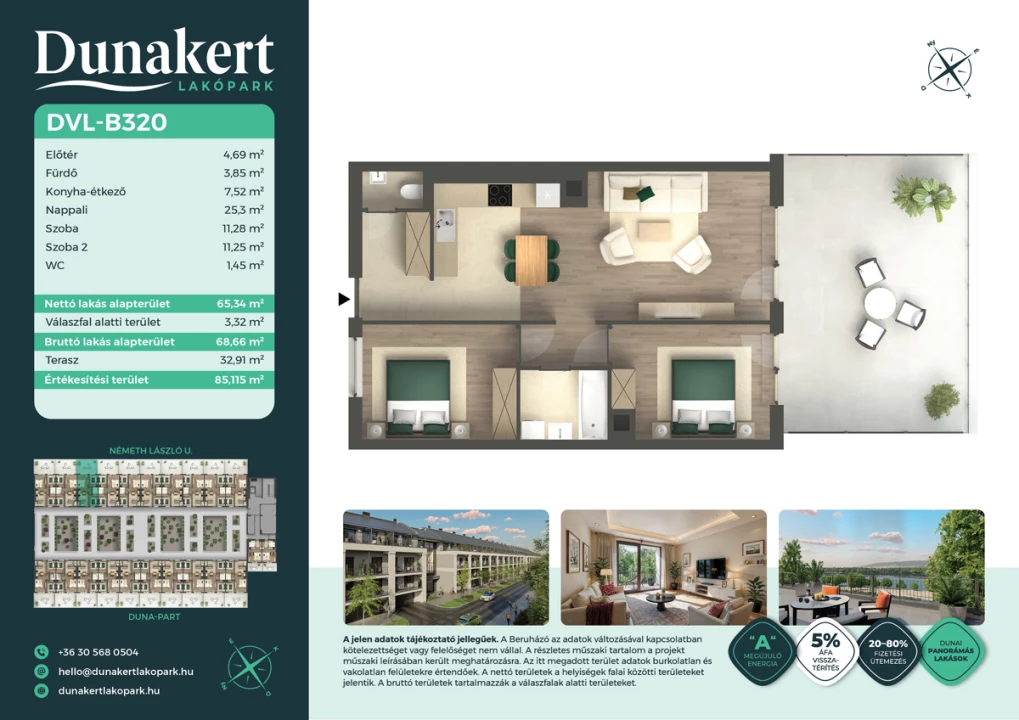 Eladó téglalakás, Vác, Németh László utca 1