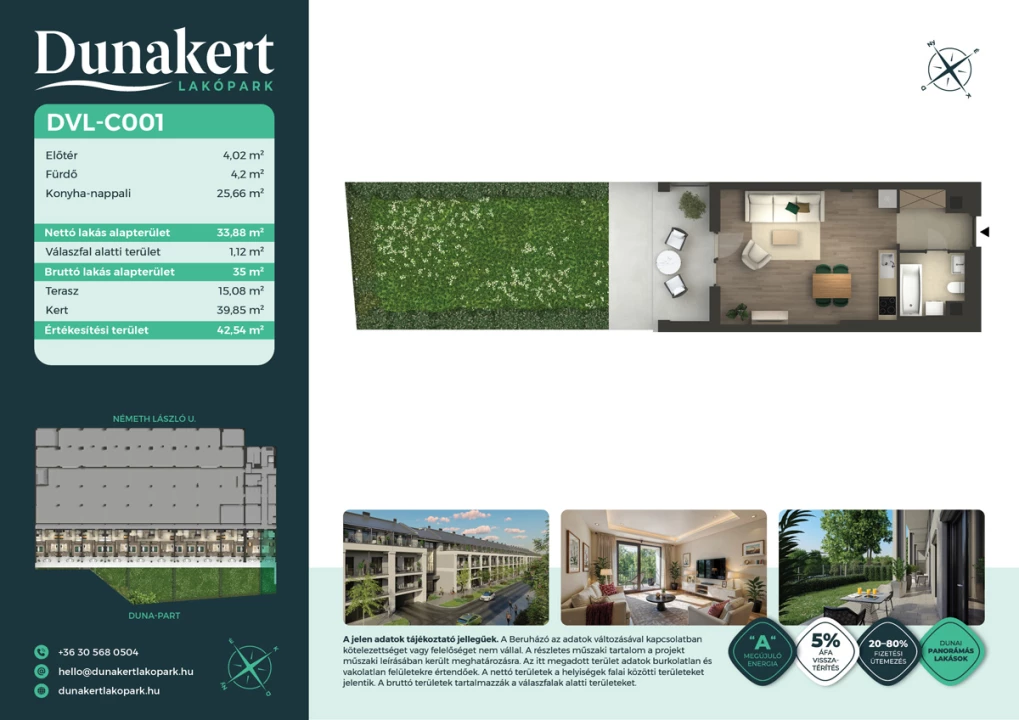 Eladó téglalakás, Vác, Németh László utca 1