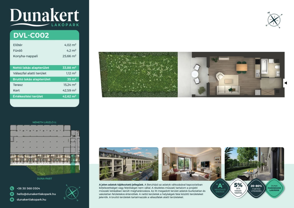 Eladó téglalakás, Vác, Németh László utca 1