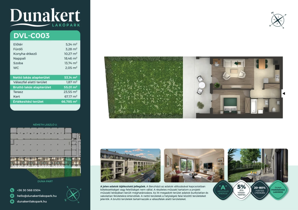 Eladó téglalakás, Vác, Németh László utca 1