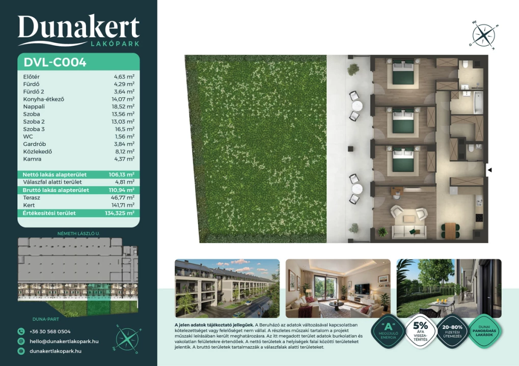 Eladó téglalakás, Vác, Németh László utca 1