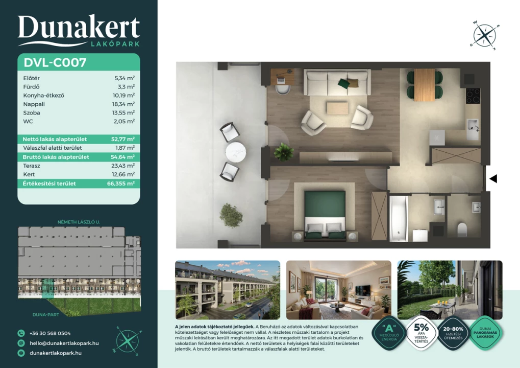 Eladó téglalakás, Vác, Németh László utca 1