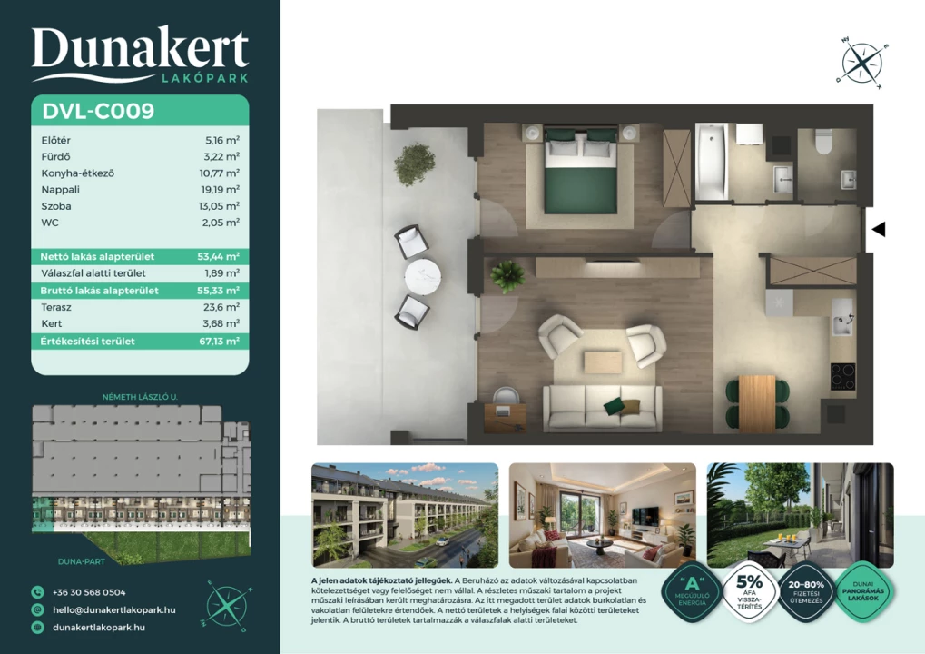 Eladó téglalakás, Vác, Németh László utca 1