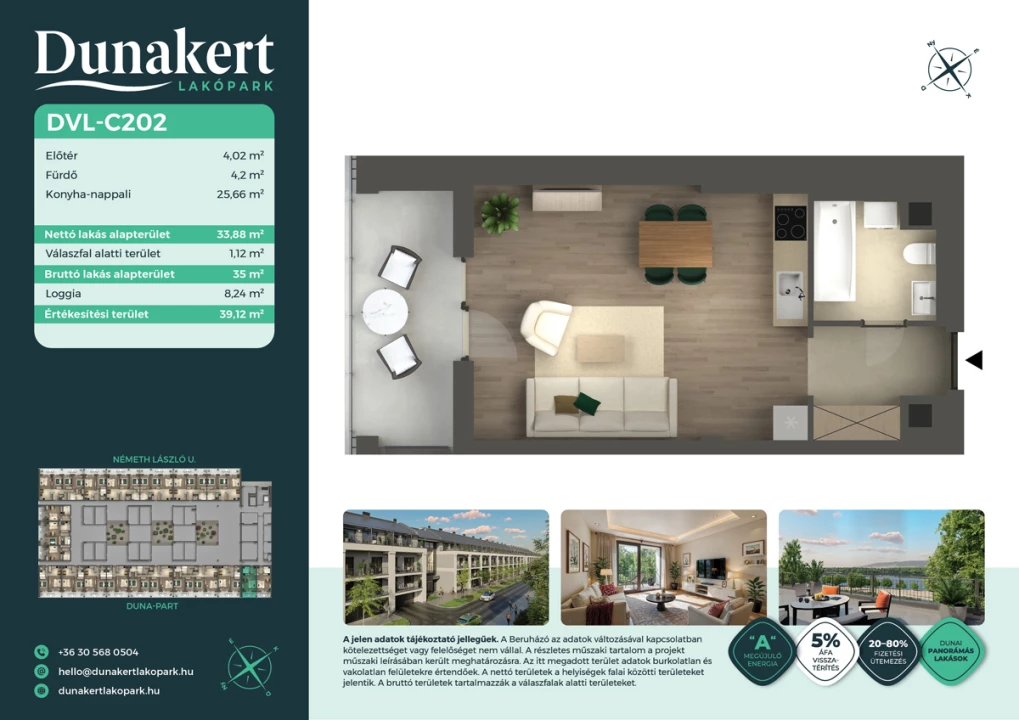 Eladó téglalakás, Vác, Németh László utca 1