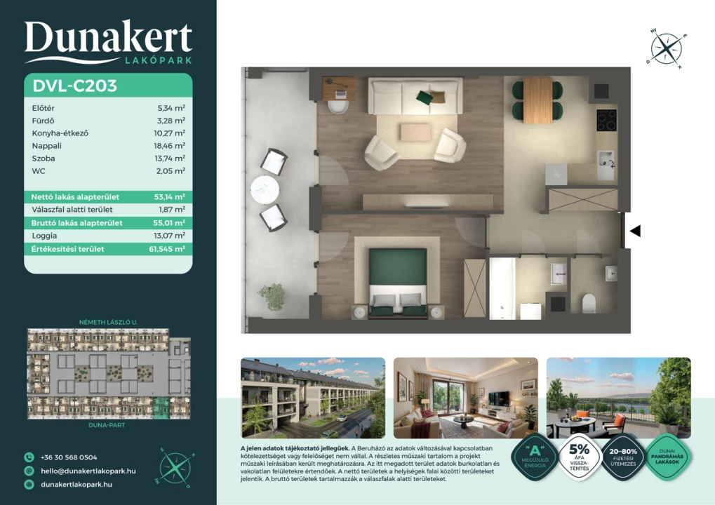 Eladó téglalakás, Vác, Németh László utca 1