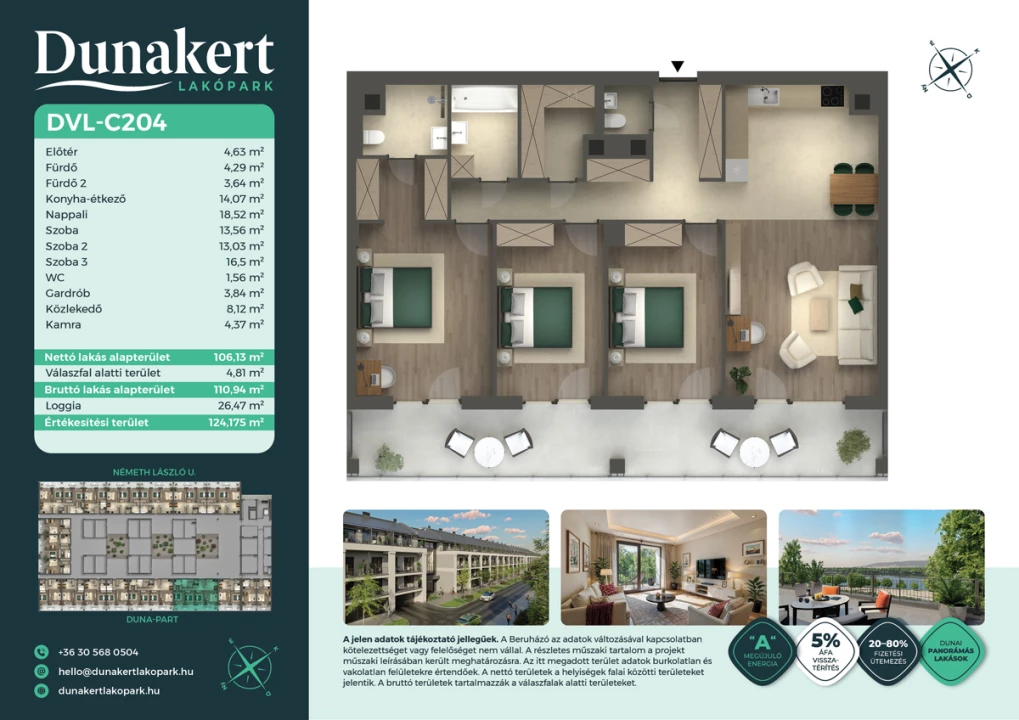 Eladó téglalakás, Vác, Németh László utca 1