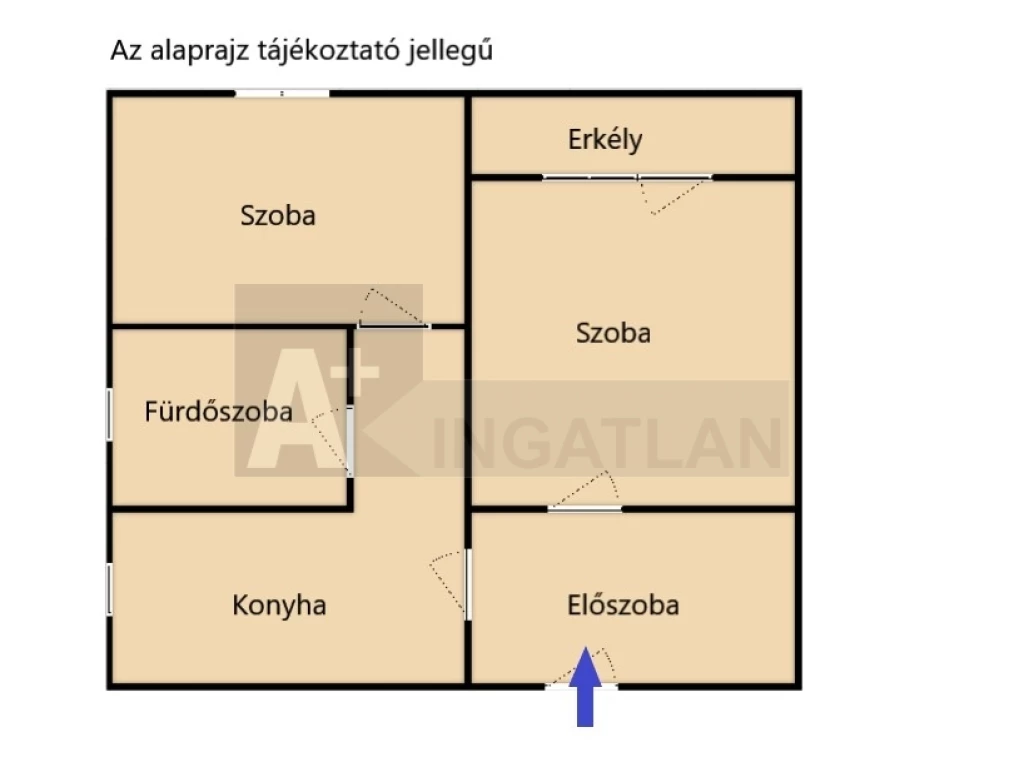 Eladó 55 m2 tégla lakás, Kistelek