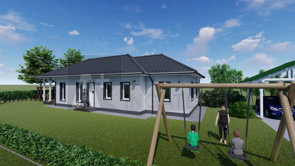 Eladó Sándorfalván új építésű, földszintes családi ház 2