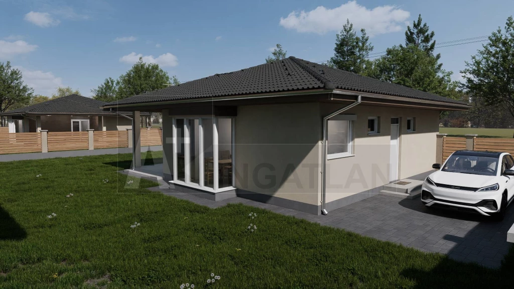 Balástyán könnyűszerkezetes,kulcsrakész  ikerház eladó.