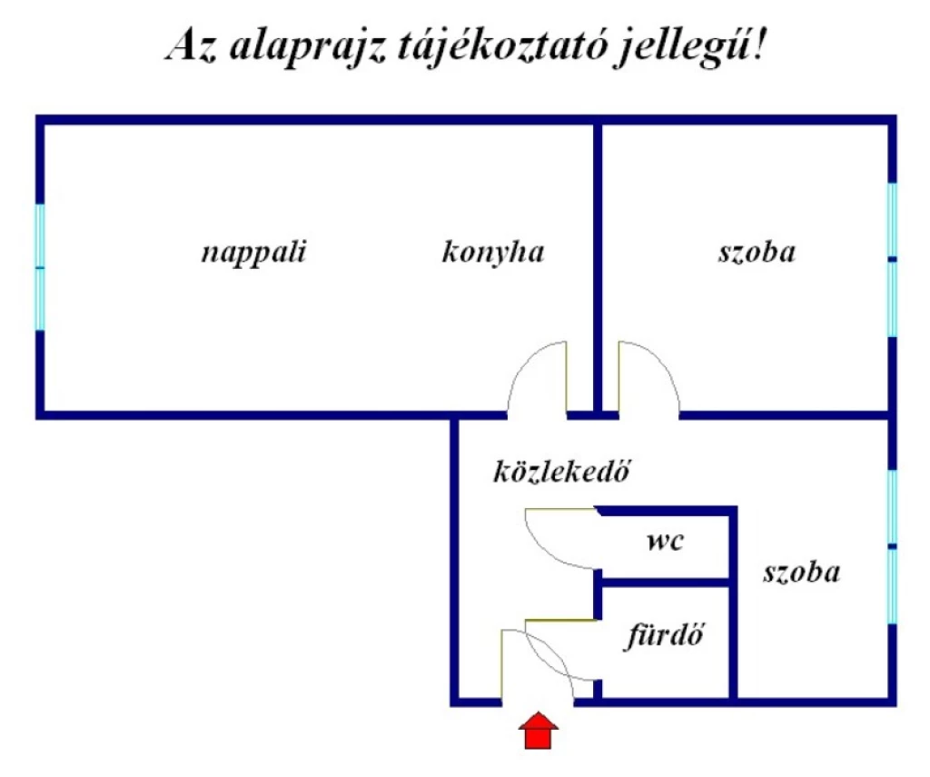 Felsővároson nappali+2 szobás, 1. emeleti, teljes körűen felújított lakás!